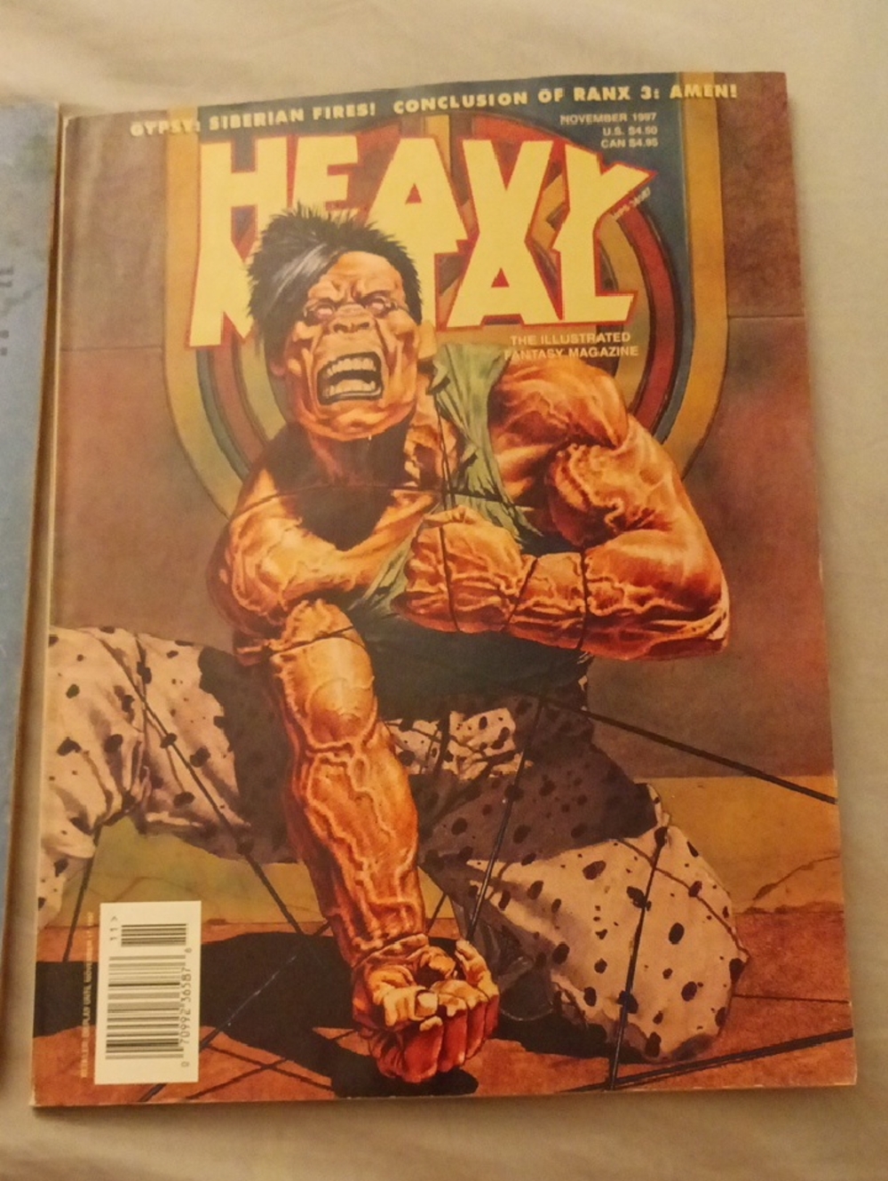 Vintage Heavy Metal Magazine November 1997 Illustrated Magazine.